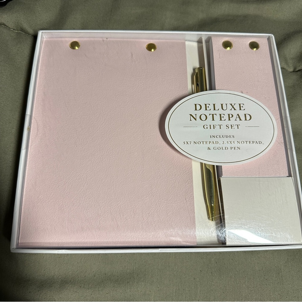 Deluxe notepad gift set
